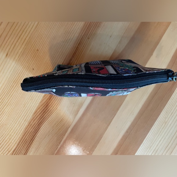 🎄🎅🏻Nicole Miller Silk Christmas Print Makeup Case EUC - Picture 8 of 15